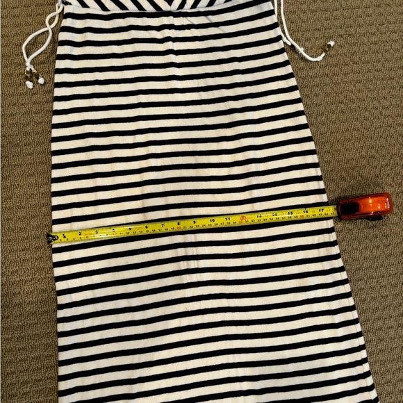 Juice Couture Blue Navy White Stripe Terry Casual Maxi Dress Size XS - Picture 12 of 14